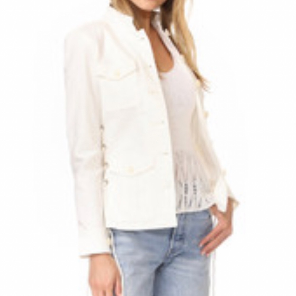 Tory Burch White Denim Jacket